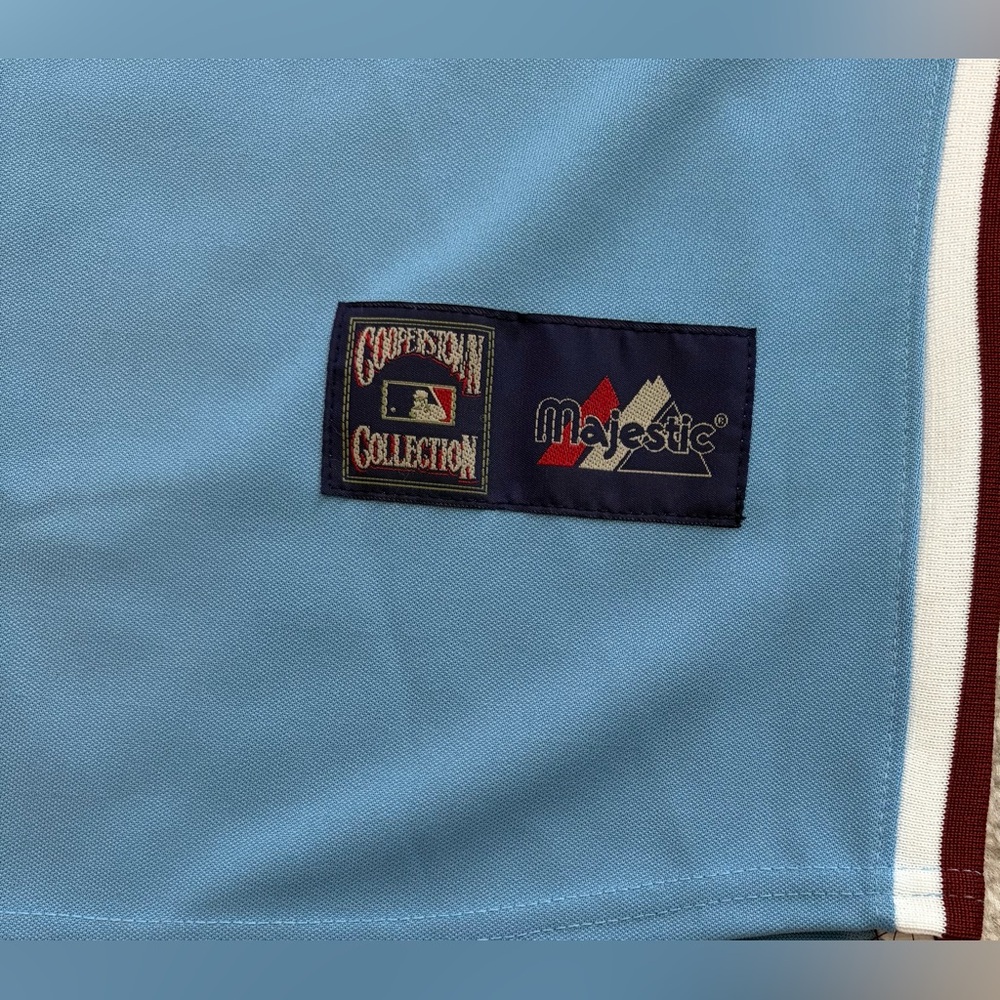 Majestic Authentic Philadelphia Phillies Chase Utley Cooperstown Jersey Mens M - Picture 6 of 7